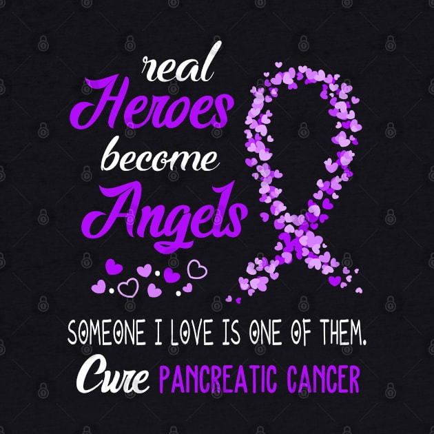 Real Heroes Become Angles Pancreatic Cancer Awareness Support Pancreatic Cancer Warrior Gifts by ThePassion99